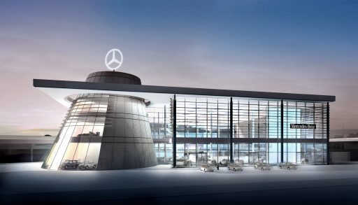 Die Mercedes-Benz Welt, Center Frontalansicht