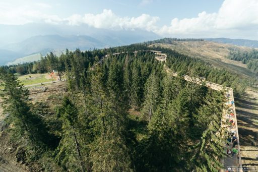 Blick auf den ersten Baumwipfelpfad der Slowakei; Fotograf Matus Slavkovsky (c) Erlebnis Akademie AG
